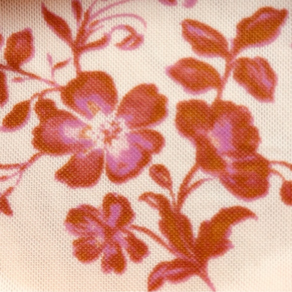 Free People Betty's Garden Floral Print Long Sleeve Top, Coral XS NWT - Picture 8 of 12